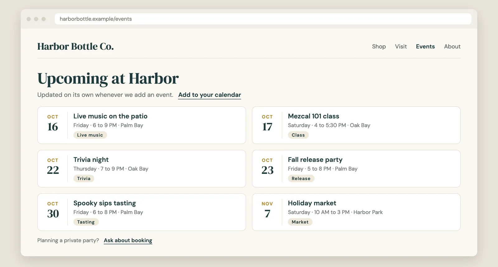 Your website stays current on its own